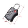 Quannengyoujia Best 3 Digit Combination TSA Approved Lock For Travel Security, TSA Suitcase Locks (Black) view 2