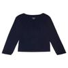 French Toast Girls' Little Long Sleeve Crewneck Tee, Navy, 5 view 1