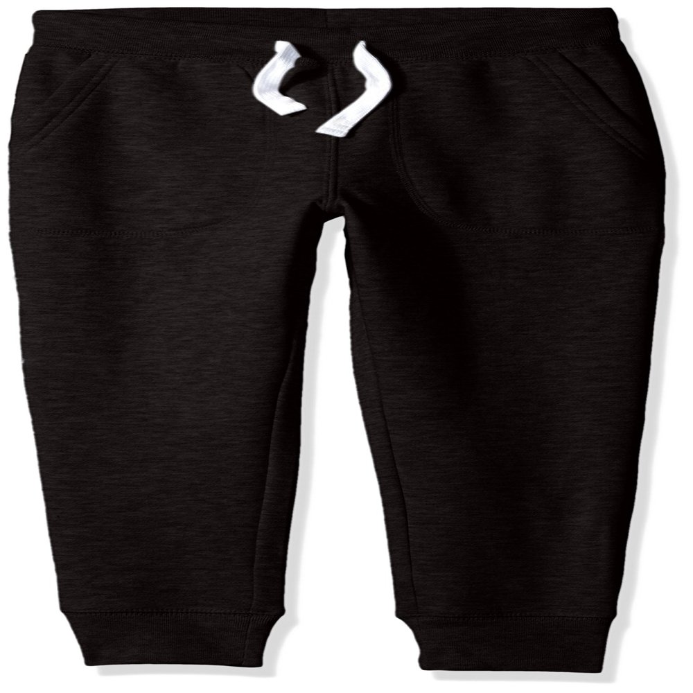 French Toast Boys' Fleece Jogger, Black, 5