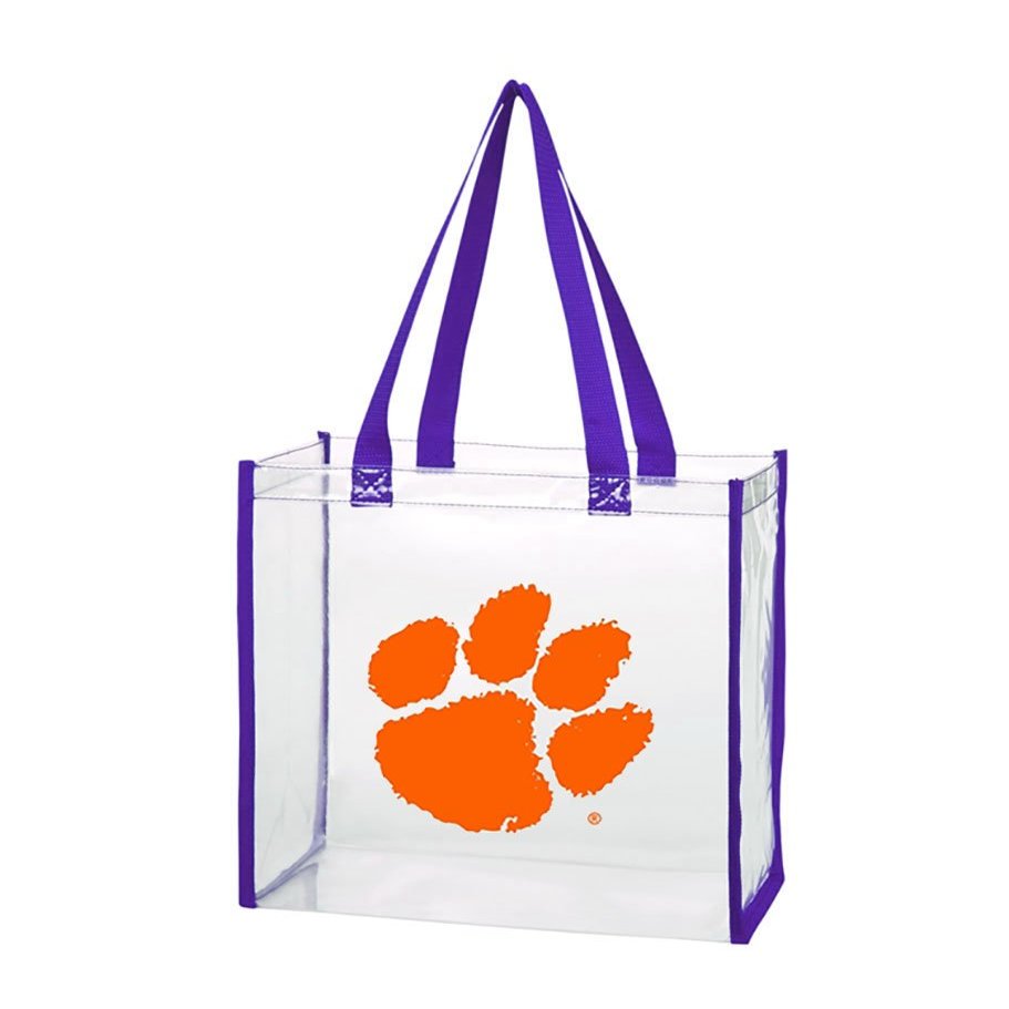 Clemson University Tigers Clear Regulation Sized Stadium Tote