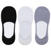 Women's Rayon from Bamboo Fiber No Show Invisible Sock Liners - S/M, A99, 3 pr view 2