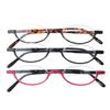 NYFASHION101 Unisex Half Frame Semi Rimless Oval Reading Glasses - PK, 1.5 view 3