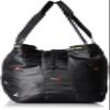 Partner 4799 3-Layer Tote Bag, Small Flower Embroidery, Black view 3
