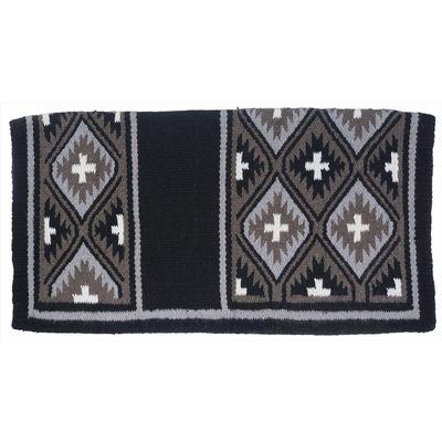 Tough 1 Sequoyah Wool Saddle Blanket Black