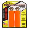 ESI Grips Fit XC Silicone Bike Grips  Ergonomic MTB Handlebar Grips for Comfort and Control  Made in USA - Orange view 1