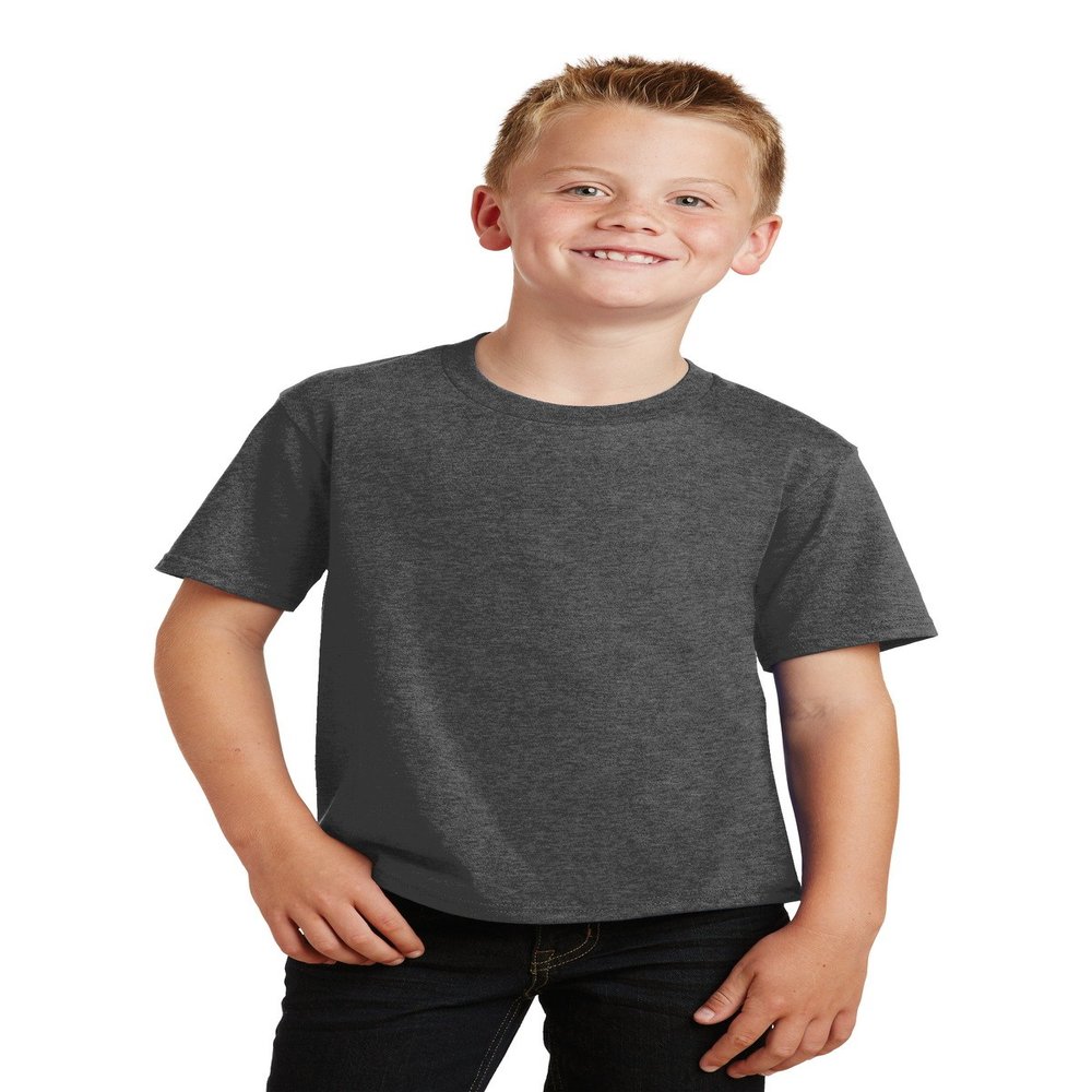 Port & Company Youth Fan Favorite Tee S Dark Heather Grey