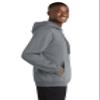 Port & Co Beach Wash Garment-Dyed Pullover Hooded Sweatshirt-PC098H-M-Pewter view 3