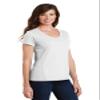 Port & Company Ladies Fan Favorite V-Neck Tee. LPC450V White S view 4
