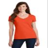 Port & Company Ladies Fan Favorite V-Neck Tee. LPC450V Orange XL view 1