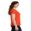 Port & Company Ladies Fan Favorite V-Neck Tee. LPC450V Orange XL view 2
