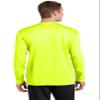SPORT-TEK PosiCharge RacerMesh Long Sleeve Tee | Workout T-Shirt for Men & Women, Athletic Gym Clothing for Spring & Summer Neon Yellow view 2