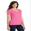 Port & Company Fan Favorite V-Neck Tee (LPC450V) Pink, 4XL view 4
