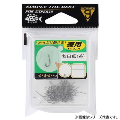 Gamakatsu 6619 Single Hook, The Box, Akita Fox No. 3, 113 Pieces, Brown