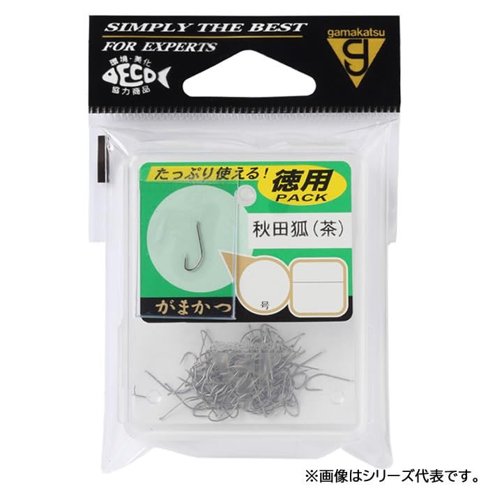 Gamakatsu 6619 Single Hook, The Box, Akita Fox No. 3, 113 Pieces, Brown