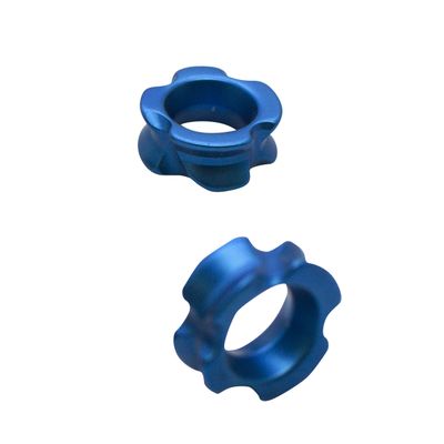 SAS Southland Archery Supply Aluminum Peep Sight for Archery Compound Bow - 2/Pack (Blue, 3/16 in)