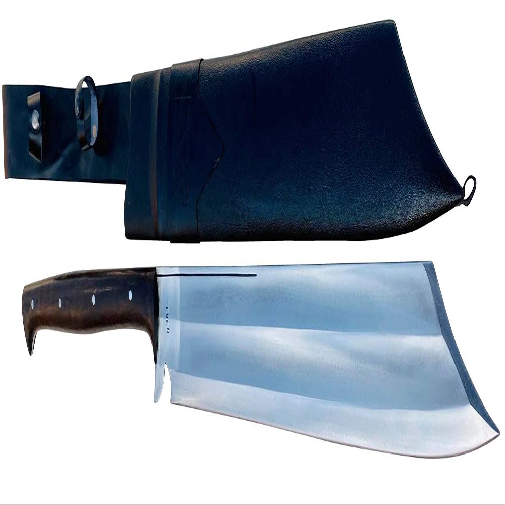 EGKH - 21" Blade Mukti Freedom Machete, Full Tang Hand Forged Khukuri, Kukri Nepal Outdoor Blade - Handmade in Nepal
