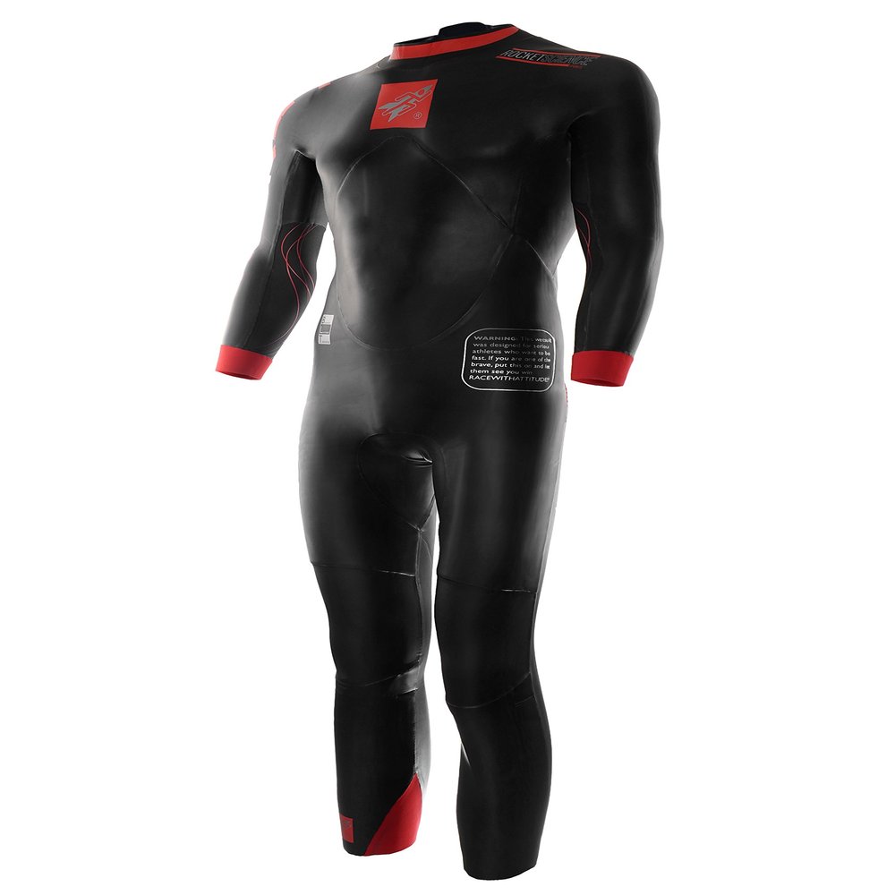 Rocket AquaSense Wetsuit Men's Long Sleeve MAGLOCK Reverse Zipper - Black - XL