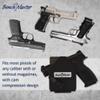 BenchMaster Single Gun Ready Rack Mini, Holds 1 Pistol, Adjustable Secure Gun Holder, Kydex & High-Density Foam, No Metal, Lightweight, Sturdy, Concealed Handgun Storage, Made in USA view 4
