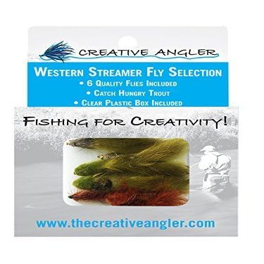 Western Streamer Fly Selection for Fly Fishing. 6 Trout Flies
