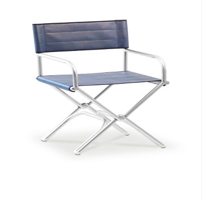 FORMA MARINE Boat Chair Blue Vinyl Padded Deck Folding High-End Aluminum Furniture ASTRON A6000VB