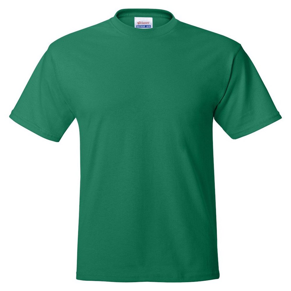 5170 Hanes Adult EcoSmart T-Shirt-Kelly Green-Medium