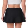 Coolibar UPF 50+ Women's Swim Skort - Sun Protective Black X-Small view 3