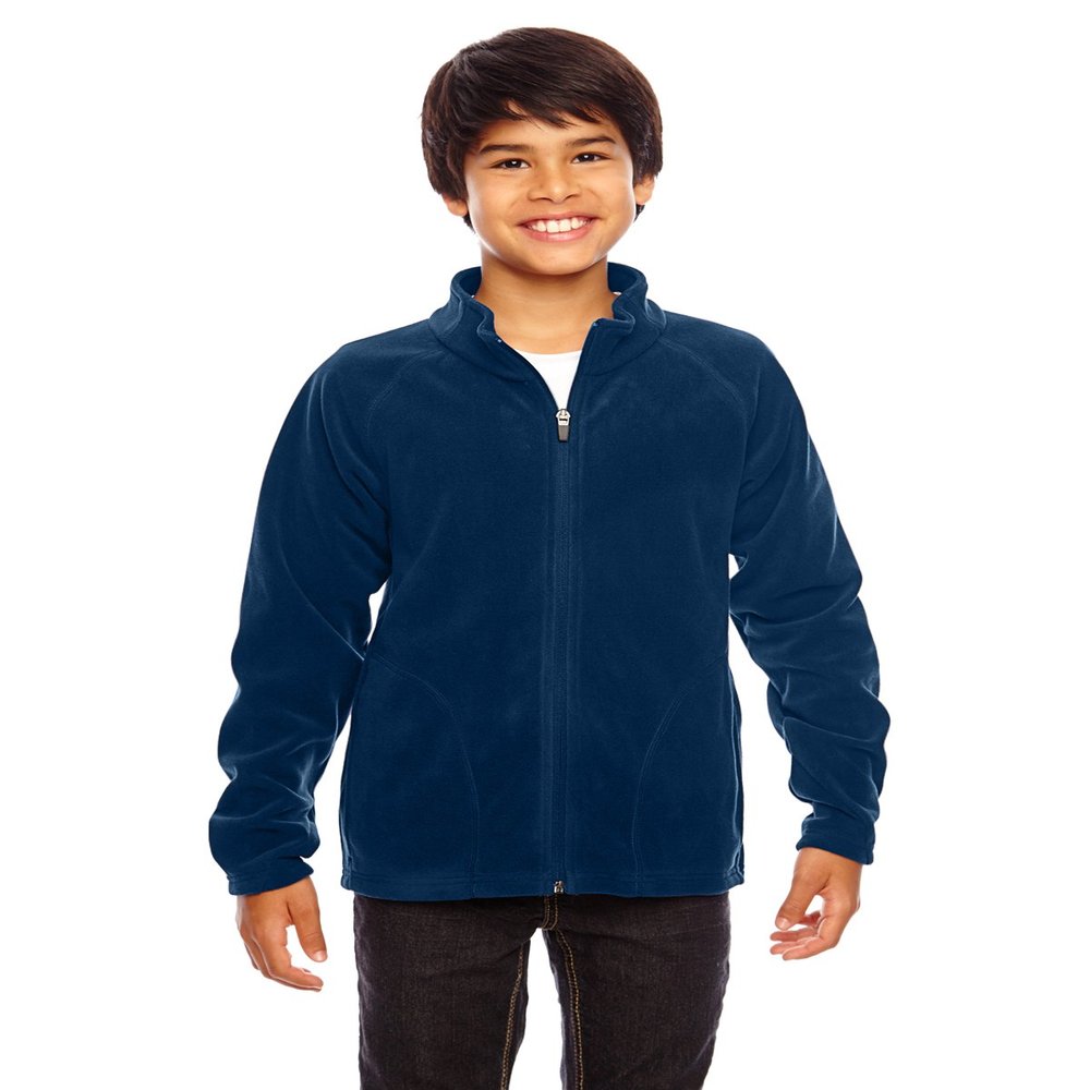 TEAM 365 Youth Campus Microfleece Jacket, Sport Dark Navy, Medium