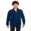 TEAM 365 Youth Campus Microfleece Jacket, Sport Dark Navy, Medium view 1