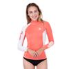 IST DS-56 Womens Long Sleeve Spandex Rash Guard (Orange, L) view 1