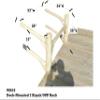 2-Place Dock-Mounted Kayaks/SUP Log Racks, Freestanding Outdoor Kayak Storage, SUP Paddle Board Rack, Surf Stands, Kayak Rack for Dock Equipment, Surfboard Holder, Outdoor Log Racks - Natural view 4
