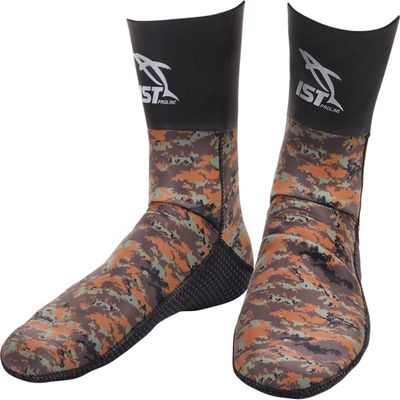 IST SKA0130-09 3mm Camouflage Neoprene Socks (Small, Brown)