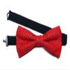 Christmas Bowties-newborn to Adults (Medium-6 to 12 Year Olds, Red and Gold Polka Dots) view 1