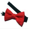 Christmas Bowties-newborn to Adults (Medium-6 to 12 Year Olds, Red and Gold Polka Dots) view 3