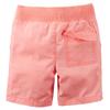 Carter's Boys Pull-On Twill Shorts, Orange, 6m view 2