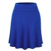 LL WB1105 Womens Lightweight Fold Over Flared Midi Skirt XXXL Royal_Brite view 1