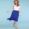 LL WB1105 Womens Lightweight Fold Over Flared Midi Skirt XXXL Royal_Brite view 3