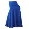 LL WB1105 Womens Lightweight Fold Over Flared Midi Skirt XXXL Royal_Brite view 4