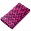 Calabria Quetsch Top Weich Brillenetui Chevron Zig Zag Design IN Schwarz & Lila view 1