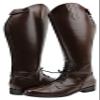 Hispar Mens Man Victory Leather English Field Boots Horse Back Riding Equestrian - Brown 8 Plus Calf view 1
