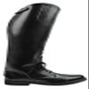 Hispar Mens Man Victory Leather English Field Boots Horse Back Riding Equestrian - Black 7 Wide Calf view 4