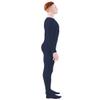 Ensnovo Adult Spandex One Piece Unitard Full Body Suit Costume Navy Blue, XL view 4