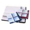 CoCoUSM Mens 100% Cotton Handkerchiefs Striped Hankies Assorted Color 3PCS view 3