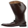 Hispar Mens Man GRANDUER Pull On Leather English Field Boots Horse Back Riding Equestrian - Brown 9 Wide Calf view 4