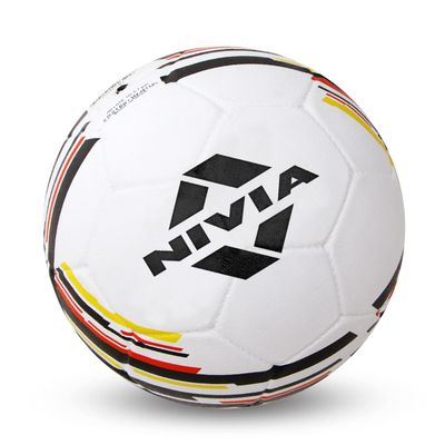 Nivia Country Colour Molded Germany Football | Color: Multicolour | Size: 5 | Machine Stitched | Rubberized Moulded | 12 Panel | Waterproof | Soccer Ball