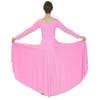 Danzcue Womens Praise Loose Fit Full Length Long Sleeve Dance Dress, Pink, X-Large view 2