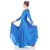 Danzcue Womens Praise Loose Fit Full Length Long Sleeve Dance Dress, Bright Royal, XX-Large view 3