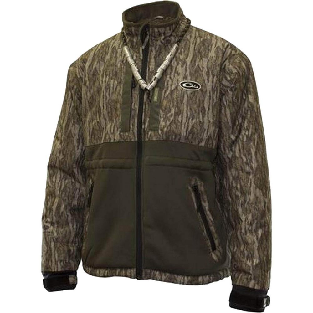 Drake LST Heavyweight Eqwader Full Zip Jacket (Mossy Oak Bottomland) (Men's 2XL)
