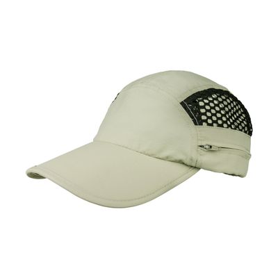 Juniper Sun Hats Taslon UV Cap with Hidden Flap, Khaki, Large