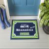 Team Sports America NFL Seattle Seahawks Embossed Outdoor-Safe Mat - 30" W x 18" H Durable Non Slip Floormat for Football Fans view 4