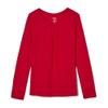 French Toast Girls' Long Sleeve Crewneck Tee Shirt, Red, XL (14/16),Big Girls view 1